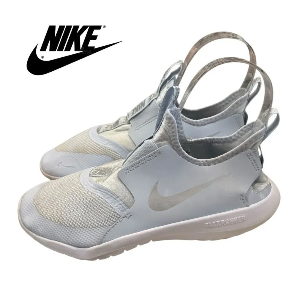Nike Flex Runner Youth Powder Blue/Silver AT4662-402 Sneakers 6Y